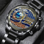 US Marine Corps 250th Anniversary Black Stainless Steel Watch - TMTHU1077