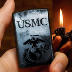 US Marine Corps Zippo Lighter Case (No Insert) - TMTHU947