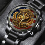US Marine Corps Black Stainless Steel Watch - TMTHU 238