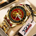 US Marine Corps 250th Anniversary 2025 Alloy Luxury Quartz Watch - TMTHU1006