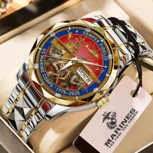 US Marine Corps 250th Anniversary 2025 Alloy Luxury Quartz Watch - TMTHU836