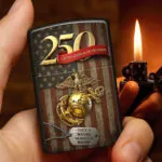 US Marine Corps 250th Anniversary 2025 Zippo Lighter Case (No Insert) - TMTHU1010