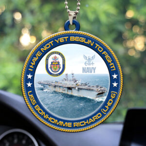 USS Bonhomme Richard (LHD-6) Custom Shape 2-sided Acrylic Car Ornament – HOATT13204