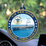USS Carl Vinson (CVN-70) Custom Shape 2-sided Acrylic Car Ornament – HOATT13205