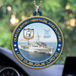 USS Dubuque (LPD-8) Custom Shape 2-sided Acrylic Car Ornament – HOATT13208