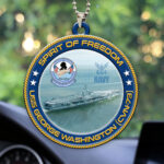 USS George Washington (CVN-73) Custom Shape 2-sided Acrylic Car Ornament – HOATT13214