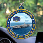 USS Harry S. Truman (CVN-75) Custom Shape 2-sided Acrylic Car Ornament – HOATT13217