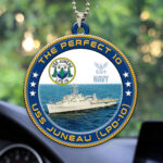 USS Juneau (LPD-10) Custom Shape 2-sided Acrylic Car Ornament – HOATT13222