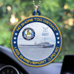 USS Shreveport (LPD-12) Custom Shape 2-sided Acrylic Car Ornament – HOATT13230