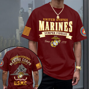 US Marine Corps 250 Years 3D Apparel - HOATT12572