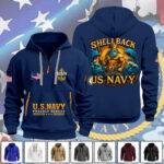 US Navy 2D Quarter Zip Hoodie - TMTHU988
