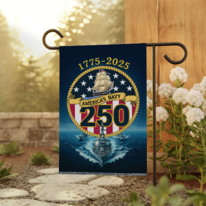 US Navy 250th Anniversary 2025 Double-side Garden Flag - TMTHU725