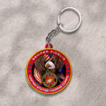US Marine Corps Custom Shape 2-sided Keychain - HOATT13299