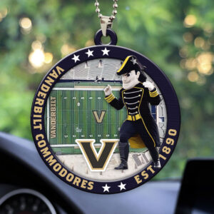 Vanderbilt Commodores Football Custom shape 2-sided Acrylic Car Ornament - HOATT13140