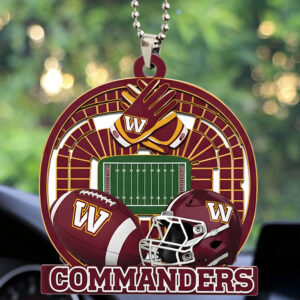 Washington Commanders Custom shape 2-sided Acrylic Car Ornament - TMTHU750