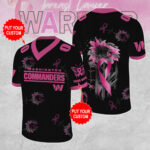 Personalized Washington Commanders x Breast Cancer Awareness 3D Football Jersey - MAITM12866