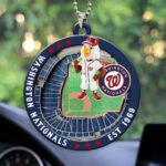 Washington Nationals Custom shape 2-sided Acrylic Car Ornament - HOATT13061