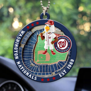 Washington Nationals Custom shape 2-sided Acrylic Car Ornament - HOATT13061
