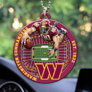 Washington Commanders Custom shape 2-sided Acrylic Car Ornament - HOATT12607