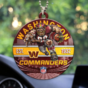 Washington Commanders Custom shape 2-sided Acrylic Car Ornament - HOATT12927