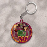 Washington Commanders Custom Shape 2-sided Keychain - HOATT12712
