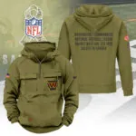 Washington Commanders 2025 Salute to Service 2D Vintage Quarter Zip Hoodie - TANTN16609