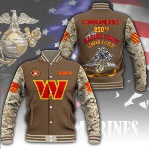 Washington Commanders x US Marine Corps 250th Anniversary Varsity Jacket – MAITM12779