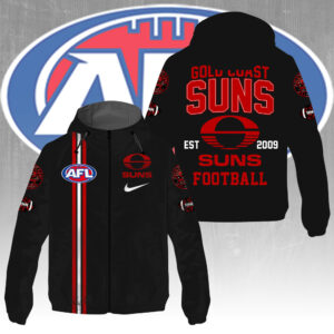 Gold Coast Suns 3D Windbreaker Jacket - GNE4328