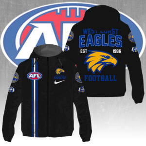 West Coast Eagles 3D Windbreaker Jacket - GNE4337