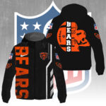 Chicago Bears 3D Windbreaker Jacket - GNE4352