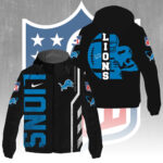 Detroit Lions 3D Windbreaker Jacket - GNE4356