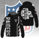 Las Vegas Raiders 3D Windbreaker Jacket - GNE4365