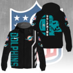 Miami Dolphins 3D Windbreaker Jacket - GNE4369