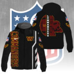 Washington Commanders 3D Windbreaker Jacket - GNE4376