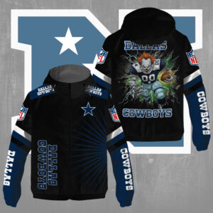 Dallas Cowboys x Pennywise 3D Windbreaker Jacket - TMTHU789