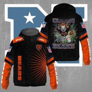 Chicago Bears x Pennywise 3D Windbreaker Jacket - TMTHU793