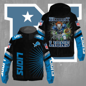 Detroit Lions x Pennywise 3D Windbreaker Jacket - TMTHU794