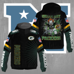 Green Bay Packers x Pennywise 3D Windbreaker Jacket - TMTHU795