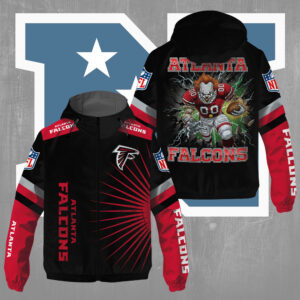 Atlanta Falcons x Pennywise 3D Windbreaker Jacket - TMTHU797