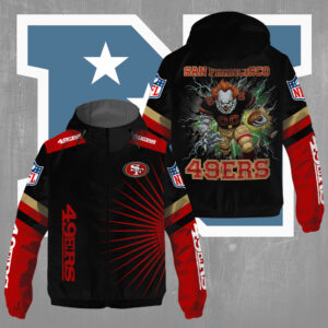 San Francisco 49ers x Pennywise 3D Windbreaker Jacket - TMTHU803