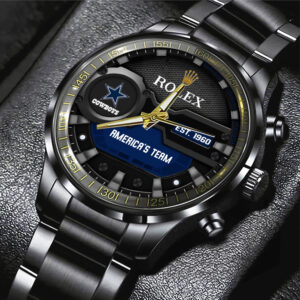 Dallas Cowboys x Rolex Black Stainless Steel Watch - MAITM6755