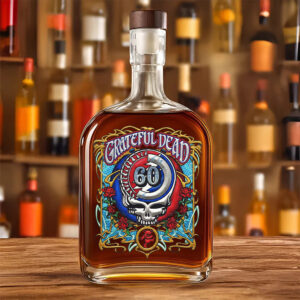 Grateful Dead 60th Anniversary 25oz Empty Whiskey Bottle - TMTHU1786