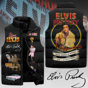 Elvis Presley 3D Sleeveless Down Jacket - MAITM 5082