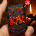 Personalized AC/DC Zippo Lighter Case (No Insert) - HOATT13848