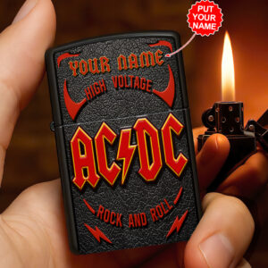 Personalized AC/DC Zippo Lighter Case (No Insert) - HOATT13848