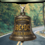 AC/DC 52 Years Anniversary 2025 Custom shape 2-sided Acrylic Car Ornament - TMTHU1347