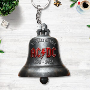 AC/DC 52 Years Anniversary 2025 Custom Shape 2-sided Keychain - TMTHU1349