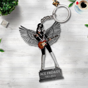 Ace Frehley Custom Shape 2-sided Keychain - TMTHU1576
