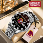 Personalized Brisbane Broncos x Rolex Alloy Luxury Quartz Watch - TMTHU1264