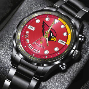 Arizona Cardinals x Rolex Black Stainless Steel Watch - MAITM13225